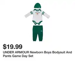 Marshalls UNDER ARMOUR Newborn Boys Bodysuit And Pants Game Day Set offer