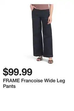 Marshalls FRAME Francoise Wide Leg Pants offer