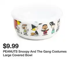 Marshalls PEANUTS Snoopy And The Gang Costumes Large Covered Bowl offer