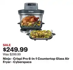 Best Buy Ninja - Crispi Pro 6-in-1 Countertop Glass Air Fryer - Cyberspace offer