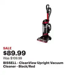 Best Buy BISSELL - CleanView Upright Vacuum Cleaner - Black/Red offer