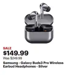 Best Buy Samsung - Galaxy Buds3 Pro Wireless Earbud Headphones - Silver offer