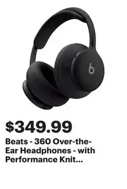 Best Buy Beats - 360 Over-the-Ear Headphones - with Performance Knit Cushions - Black offer