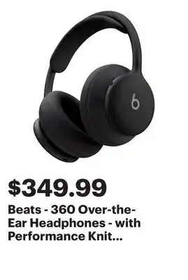 Best Buy Beats - 360 Over-the-Ear Headphones - with Performance Knit Cushions - Black offer