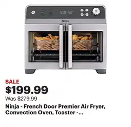 Best Buy Ninja - French Door Premier Air Fryer, Convection Oven, Toaster - Stainless Steel offer