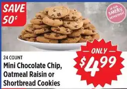 Rouses Mini Chocolate Chip, Oatmeal Raisin or Shortbread Cookies offer