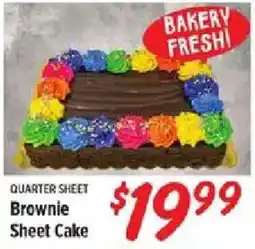 Rouses Quarter Sheet Brownie Sheet Cake offer