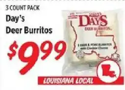 Rouses Day's Deer Burritos offer