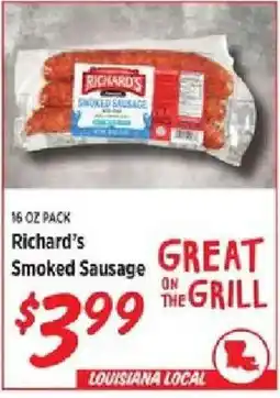 Rouses Richard's Smoked Sausage offer