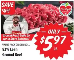 Rouses Eat Right with Roses 93% Lean Ground Beef offer