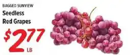 Rouses Bagged Sunview Seedless Red Grapes offer