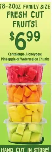 Rouses Cantaloupe, Honeydew, Pineapple or Watermelon Chunks offer