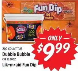 Rouses Dubble Bubble Lik•m•aid Fun Dip offer