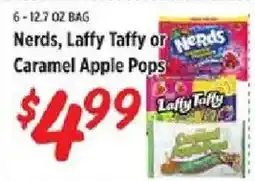 Rouses Nerds, Laffy Taffy or Caramel Apple Pops offer