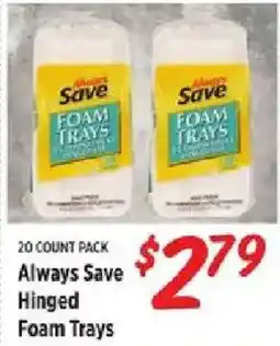 Rouses Always Save Hinged Foam Trays offer