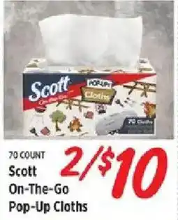 Rouses Scott On-The-Go Pop-Up Cloths offer