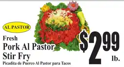 Baja Ranch Al pastor fresh pork al pastor stir fry offer