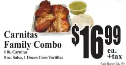 Baja Ranch Carnitas Family Combo offer
