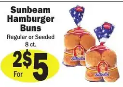 Sellers Bros Sunbeam hamburger buns offer
