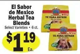 Sellers Bros El Sabor de Mexico Herbal Tea Blends offer