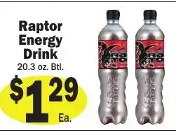 Sellers Bros Raptor Energy Drink offer
