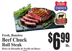 Baja Ranch Fresh, Boneless Beef Chuck Roll Steak offer