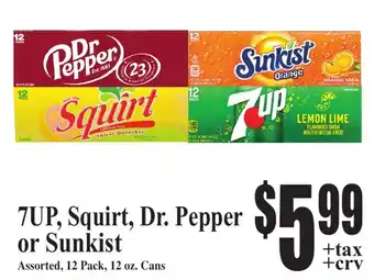 7up, Squirt, Dr. pepper or Sunkist