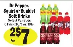 Sellers Bros Dr Pepper, Squirt or Sunkist Soft Drinks offer