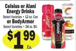 Sellers Bros Celsius or Alani Energy Drinks or BodyArmor offer