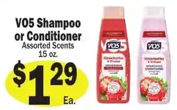 Sellers Bros Vo5 shampoo or conditioner offer