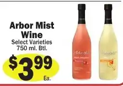 Sellers Bros Arbor Mist Wine offer