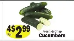 Sellers Bros Fresh & Crisp Cucumbers offer