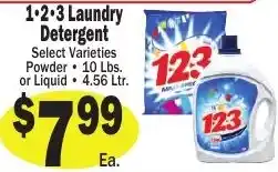 Sellers Bros 1-2-3 laundry detergent offer