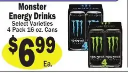Sellers Bros Monster Energy Drinks offer