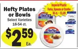 Sellers Bros Hefty Plates or Bowls offer