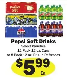 Sellers Bros Pepsi Soft Drinks offer