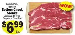 Sellers Bros Family Pack Bone-In Bottom Chuck Steaks offer