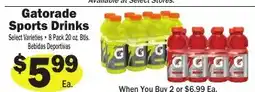 Sellers Bros Gatorade Sports Drinks offer