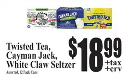 Baja Ranch Twisted Tea, Cayman Jack, White Claw Seltzer offer