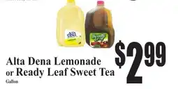 Baja Ranch Alta Dena Lemonade or Ready Leaf Sweet Tea offer