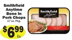 Sellers Bros Smithfield Anytime Bone In Pork Chops offer