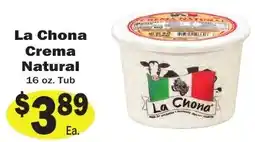 Sellers Bros La Chona crema natural offer