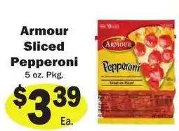 Sellers Bros Armour sliced pepperoni offer