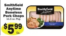 Sellers Bros Smithfield Anytime Boneless Pork Chops offer