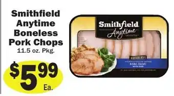 Smithfield Anytime Boneless Pork Chops