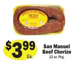 Sellers Bros San Manuel Beef Chorizo offer