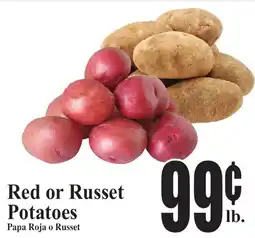 Baja Ranch Red or Russet Potatoes offer