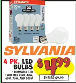 Ollie's SYLVANIA LED BULBS offer
