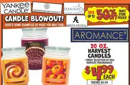 Ollie's HARVEST CANDLES offer