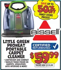 Ollie's LITTLE GREEN PROHEAT PORTABLE CARPET CLEANER offer